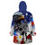 Philippines and American Together Wearable Blanket Hoodie Filipino Lapulapu and Bald Eagle - Wonder Print Shop