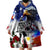 Philippines and American Together Wearable Blanket Hoodie Filipino Lapulapu and Bald Eagle - Wonder Print Shop