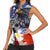 Philippines and American Together Women Sleeveless Polo Shirt Filipino Lapulapu and Bald Eagle - Wonder Print Shop