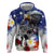 Philippines and American Together Zip Hoodie Filipino Lapulapu and Bald Eagle - Wonder Print Shop