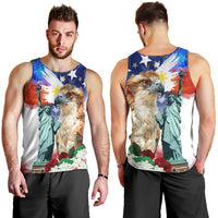 Philippines and American Together Men Tank Top Filipino Eagle and Statue of Liberty - Wonder Print Shop