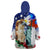 Philippines and American Together Wearable Blanket Hoodie Filipino Eagle and Statue of Liberty - Wonder Print Shop