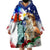 Philippines and American Together Wearable Blanket Hoodie Filipino Eagle and Statue of Liberty - Wonder Print Shop