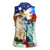 Philippines and American Together Women Sleeveless Polo Shirt Filipino Eagle and Statue of Liberty - Wonder Print Shop