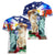Philippines and American Together Women V-Neck T-Shirt Filipino Eagle and Statue of Liberty - Wonder Print Shop