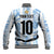 Custom Argentina Champion Football 2024 Baseball Jacket La Albiceleste Campeon de America - Wonder Print Shop