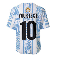 Custom Argentina Champion Football 2024 Baseball Jersey La Albiceleste Campeon de America - Wonder Print Shop