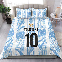Custom Argentina Champion Football 2024 Bedding Set La Albiceleste Campeon de America - Wonder Print Shop