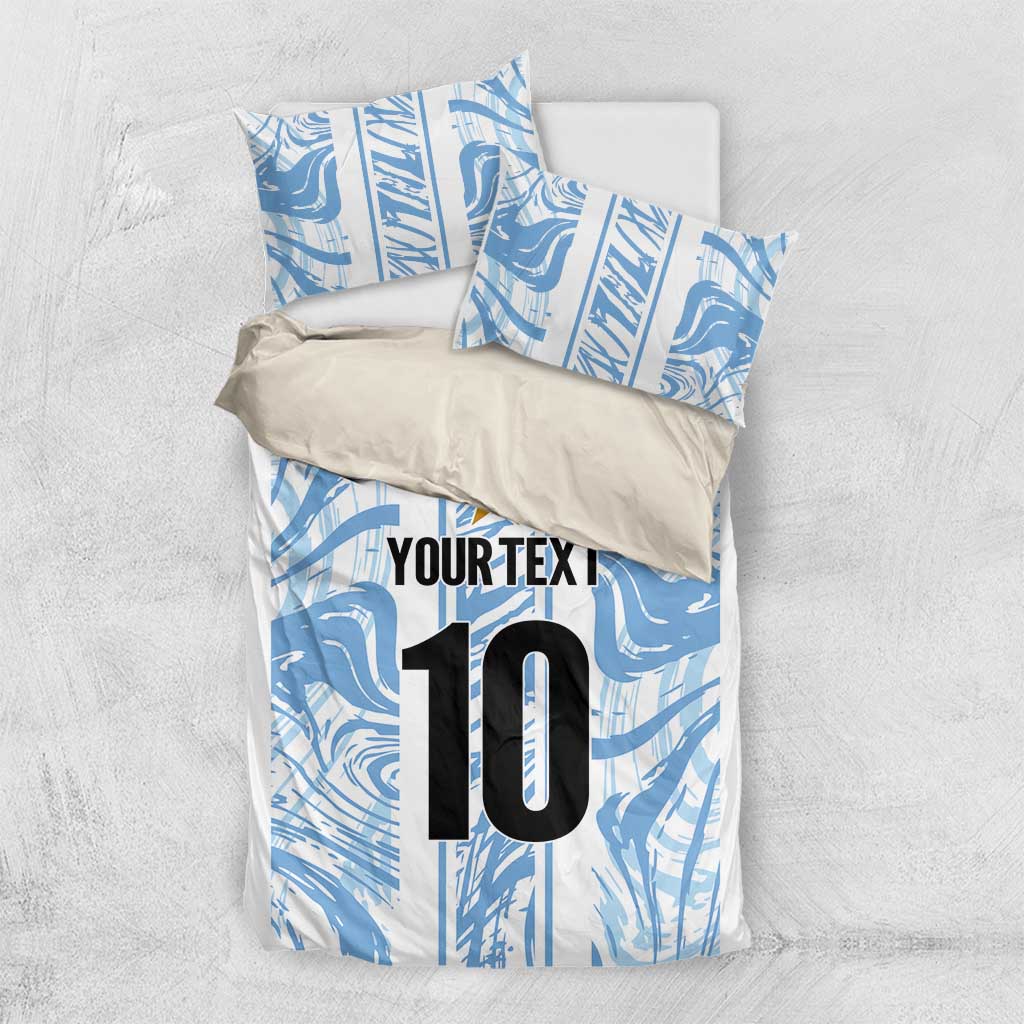 Custom Argentina Champion Football 2024 Bedding Set La Albiceleste Campeon de America - Wonder Print Shop