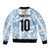 Custom Argentina Champion Football 2024 Bomber Jacket La Albiceleste Campeon de America - Wonder Print Shop