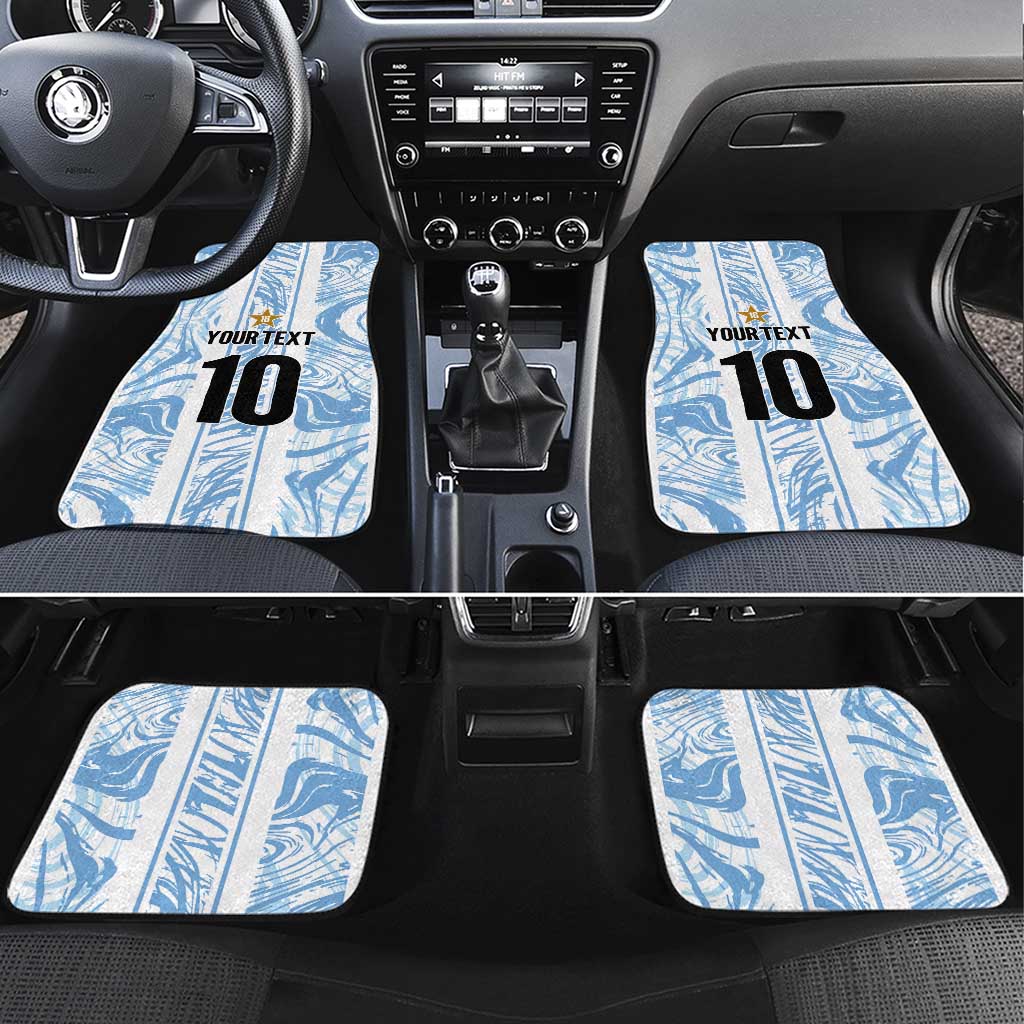 Custom Argentina Champion Football 2024 Car Mats La Albiceleste Campeon de America - Wonder Print Shop