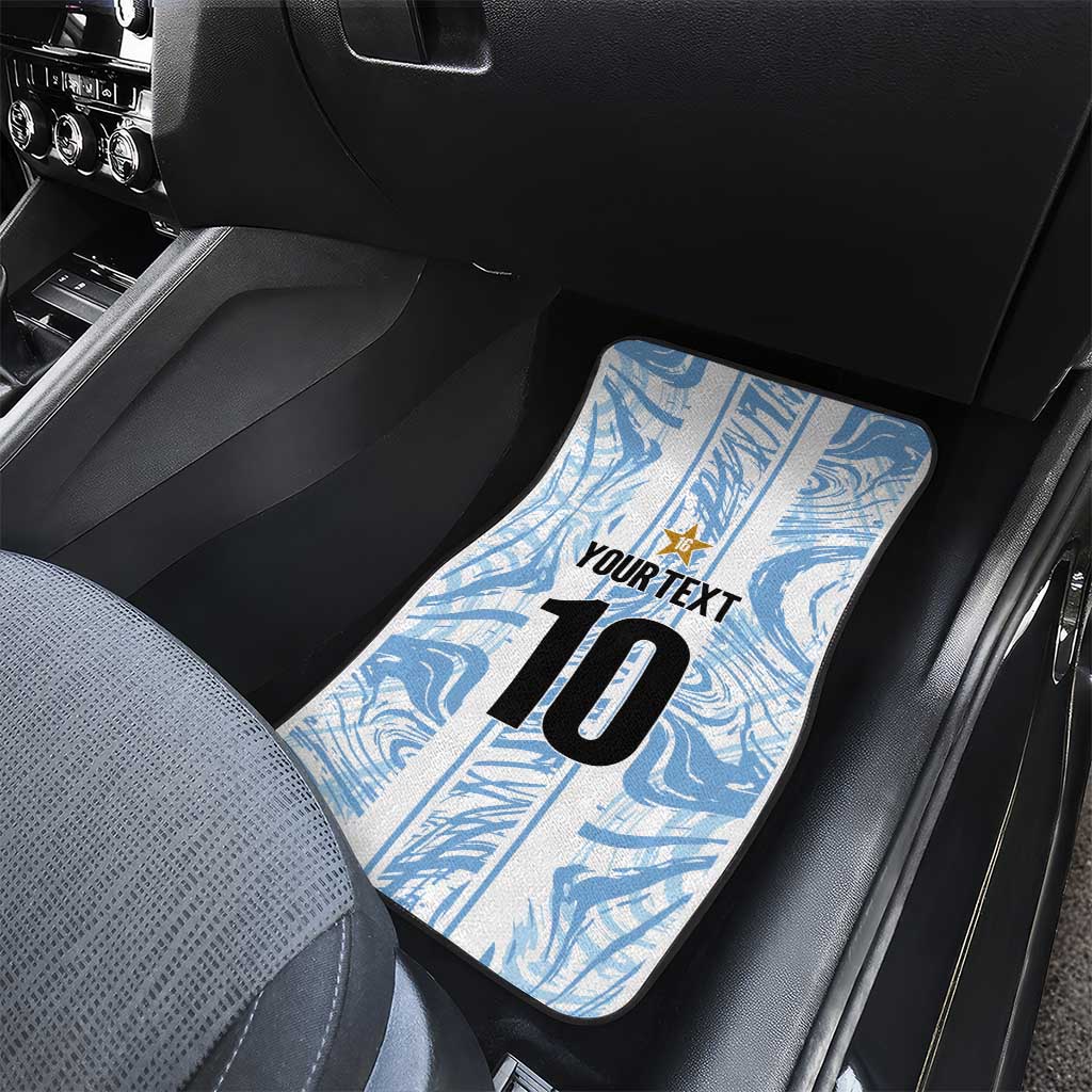 Custom Argentina Champion Football 2024 Car Mats La Albiceleste Campeon de America - Wonder Print Shop