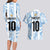 Custom Argentina Champion Football 2024 Couples Matching Long Sleeve Bodycon Dress and Hawaiian Shirt La Albiceleste Campeon de America - Wonder Print Shop