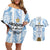 Custom Argentina Champion Football 2024 Couples Matching Off Shoulder Short Dress and Hawaiian Shirt La Albiceleste Campeon de America - Wonder Print Shop