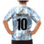 Custom Argentina Champion Football 2024 Family Matching Mermaid Dress and Hawaiian Shirt La Albiceleste Campeon de America - Wonder Print Shop