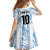 Custom Argentina Champion Football 2024 Family Matching Mermaid Dress and Hawaiian Shirt La Albiceleste Campeon de America - Wonder Print Shop