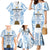 Custom Argentina Champion Football 2024 Family Matching Mermaid Dress and Hawaiian Shirt La Albiceleste Campeon de America - Wonder Print Shop
