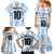 Custom Argentina Champion Football 2024 Family Matching Mermaid Dress and Hawaiian Shirt La Albiceleste Campeon de America - Wonder Print Shop