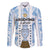 Custom Argentina Champion Football 2024 Family Matching Off The Shoulder Long Sleeve Dress and Hawaiian Shirt La Albiceleste Campeon de America - Wonder Print Shop