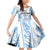 Custom Argentina Champion Football 2024 Family Matching Off Shoulder Short Dress and Hawaiian Shirt La Albiceleste Campeon de America - Wonder Print Shop