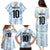 Custom Argentina Champion Football 2024 Family Matching Puletasi and Hawaiian Shirt La Albiceleste Campeon de America - Wonder Print Shop