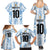Custom Argentina Champion Football 2024 Family Matching Summer Maxi Dress and Hawaiian Shirt La Albiceleste Campeon de America - Wonder Print Shop
