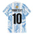 Custom Argentina Champion Football 2024 Family Matching Tank Maxi Dress and Hawaiian Shirt La Albiceleste Campeon de America - Wonder Print Shop