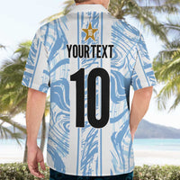 Custom Argentina Champion Football 2024 Hawaiian Shirt La Albiceleste Campeon de America - Wonder Print Shop
