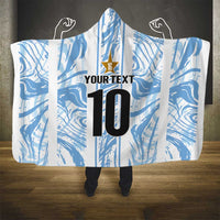 Custom Argentina Champion Football 2024 Hooded Blanket La Albiceleste Campeon de America