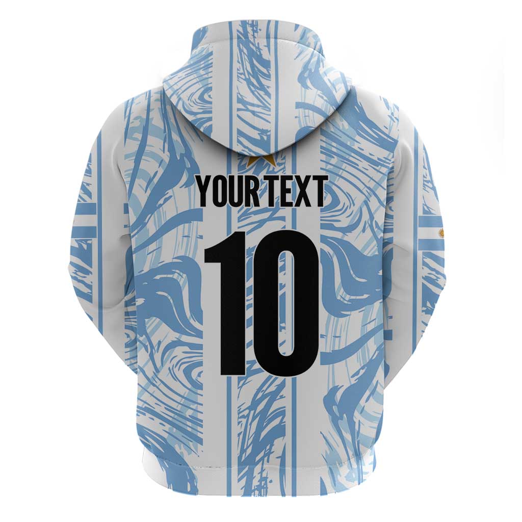 Custom Argentina Champion Football 2024 Hoodie La Albiceleste Campeon de America - Wonder Print Shop