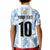 Custom Argentina Champion Football 2024 Kid Polo Shirt La Albiceleste Campeon de America - Wonder Print Shop