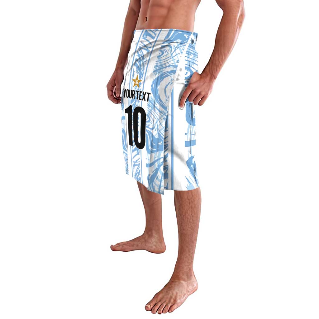 Custom Argentina Champion Football 2024 Lavalava La Albiceleste Campeon de America - Wonder Print Shop
