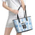 Custom Argentina Champion Football 2024 Leather Tote Bag La Albiceleste Campeon de America - Wonder Print Shop