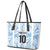 Custom Argentina Champion Football 2024 Leather Tote Bag La Albiceleste Campeon de America - Wonder Print Shop