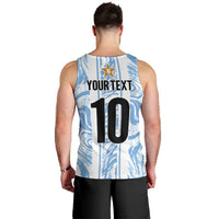 Custom Argentina Champion Football 2024 Men Tank Top La Albiceleste Campeon de America - Wonder Print Shop
