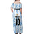 Custom Argentina Champion Football 2024 Off Shoulder Maxi Dress La Albiceleste Campeon de America - Wonder Print Shop
