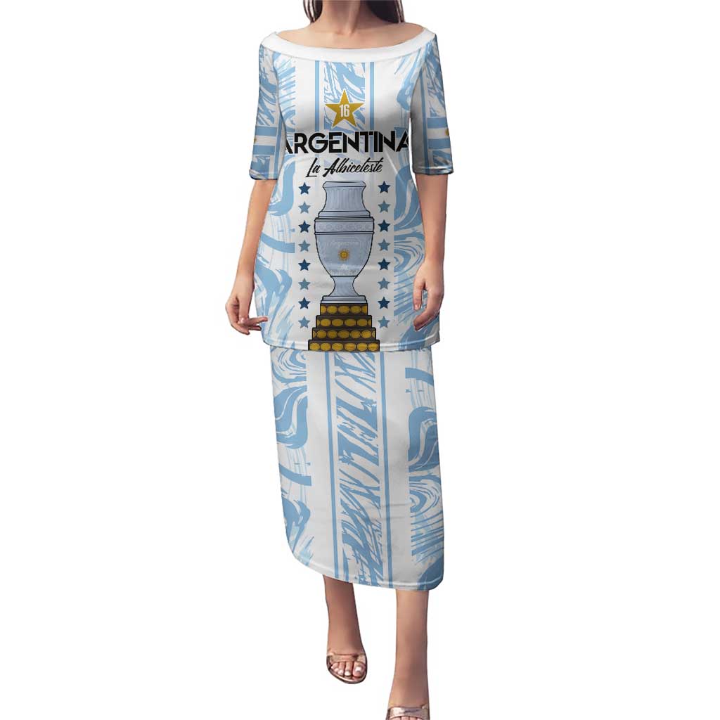 Custom Argentina Champion Football 2024 Puletasi La Albiceleste Campeon de America - Wonder Print Shop
