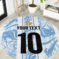 Custom Argentina Champion Football 2024 Round Carpet La Albiceleste Campeon de America