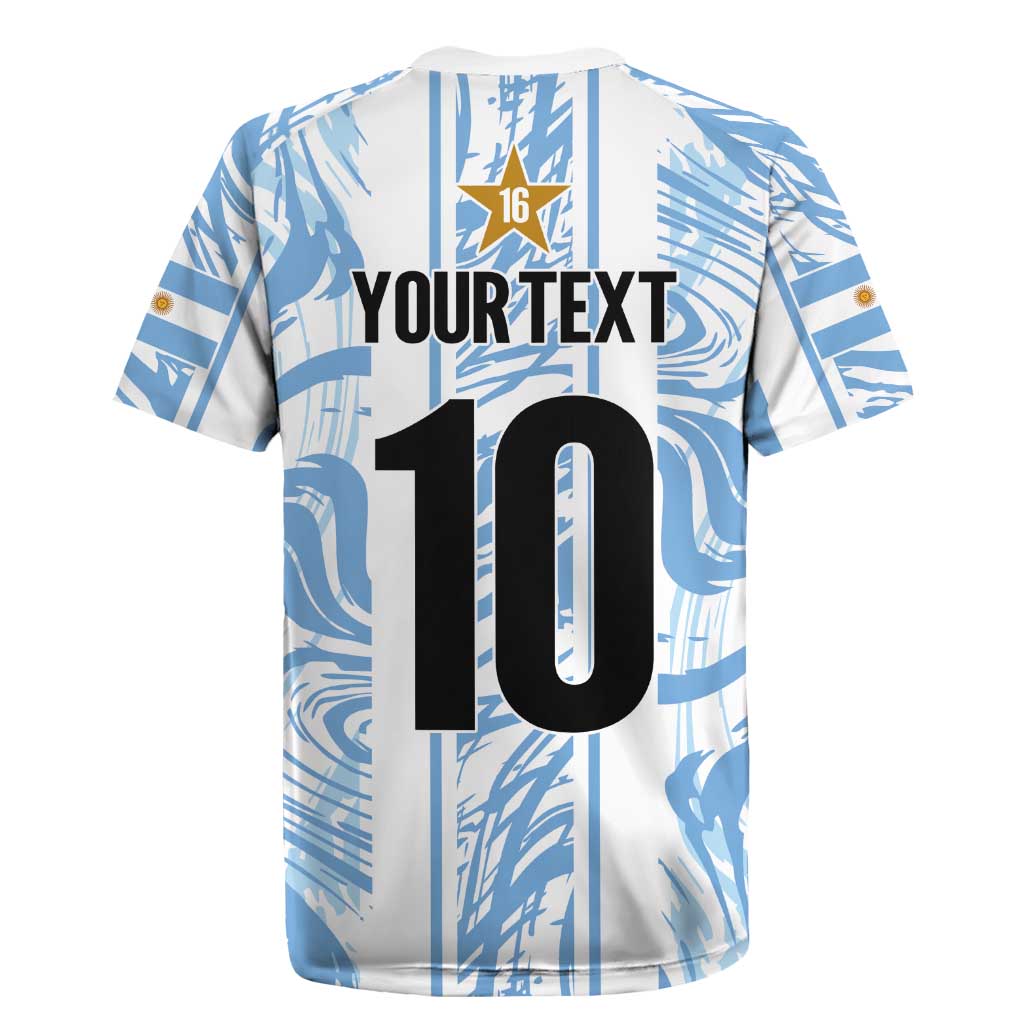 Custom Argentina Champion Football 2024 Rugby Jersey La Albiceleste Campeon de America - Wonder Print Shop