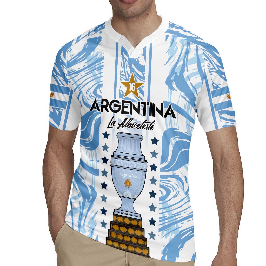 Custom Argentina Champion Football 2024 Rugby Jersey La Albiceleste Campeon de America - Wonder Print Shop