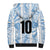 Custom Argentina Champion Football 2024 Sherpa Hoodie La Albiceleste Campeon de America - Wonder Print Shop