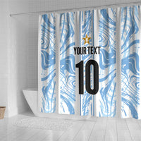 Custom Argentina Champion Football 2024 Shower Curtain La Albiceleste Campeon de America