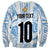 Custom Argentina Champion Football 2024 Sweatshirt La Albiceleste Campeon de America - Wonder Print Shop