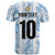 Custom Argentina Champion Football 2024 T Shirt La Albiceleste Campeon de America - Wonder Print Shop