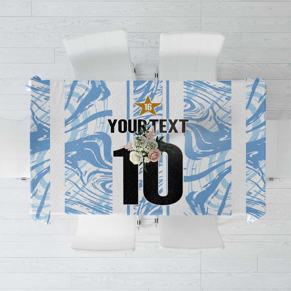 Custom Argentina Champion Football 2024 Tablecloth La Albiceleste Campeon de America - Wonder Print Shop