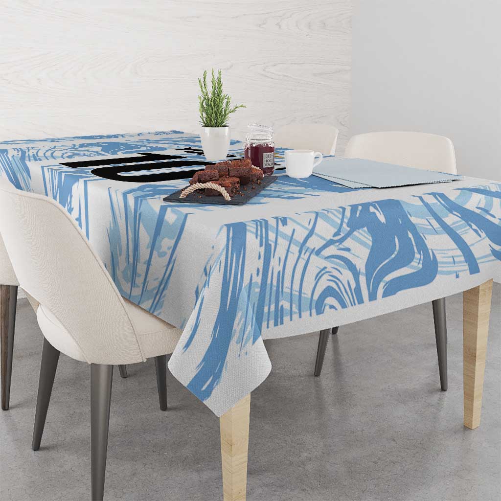 Custom Argentina Champion Football 2024 Tablecloth La Albiceleste Campeon de America - Wonder Print Shop