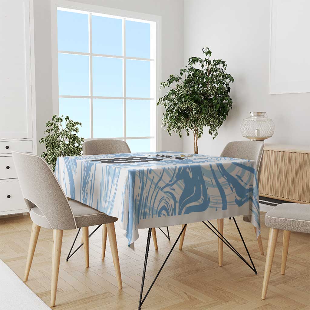 Custom Argentina Champion Football 2024 Tablecloth La Albiceleste Campeon de America - Wonder Print Shop