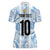 Custom Argentina Champion Football 2024 Women Polo Shirt La Albiceleste Campeon de America - Wonder Print Shop