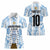 Custom Argentina Champion Football 2024 Women Polo Shirt La Albiceleste Campeon de America - Wonder Print Shop