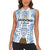 Custom Argentina Champion Football 2024 Women Sleeveless Polo Shirt La Albiceleste Campeon de America - Wonder Print Shop